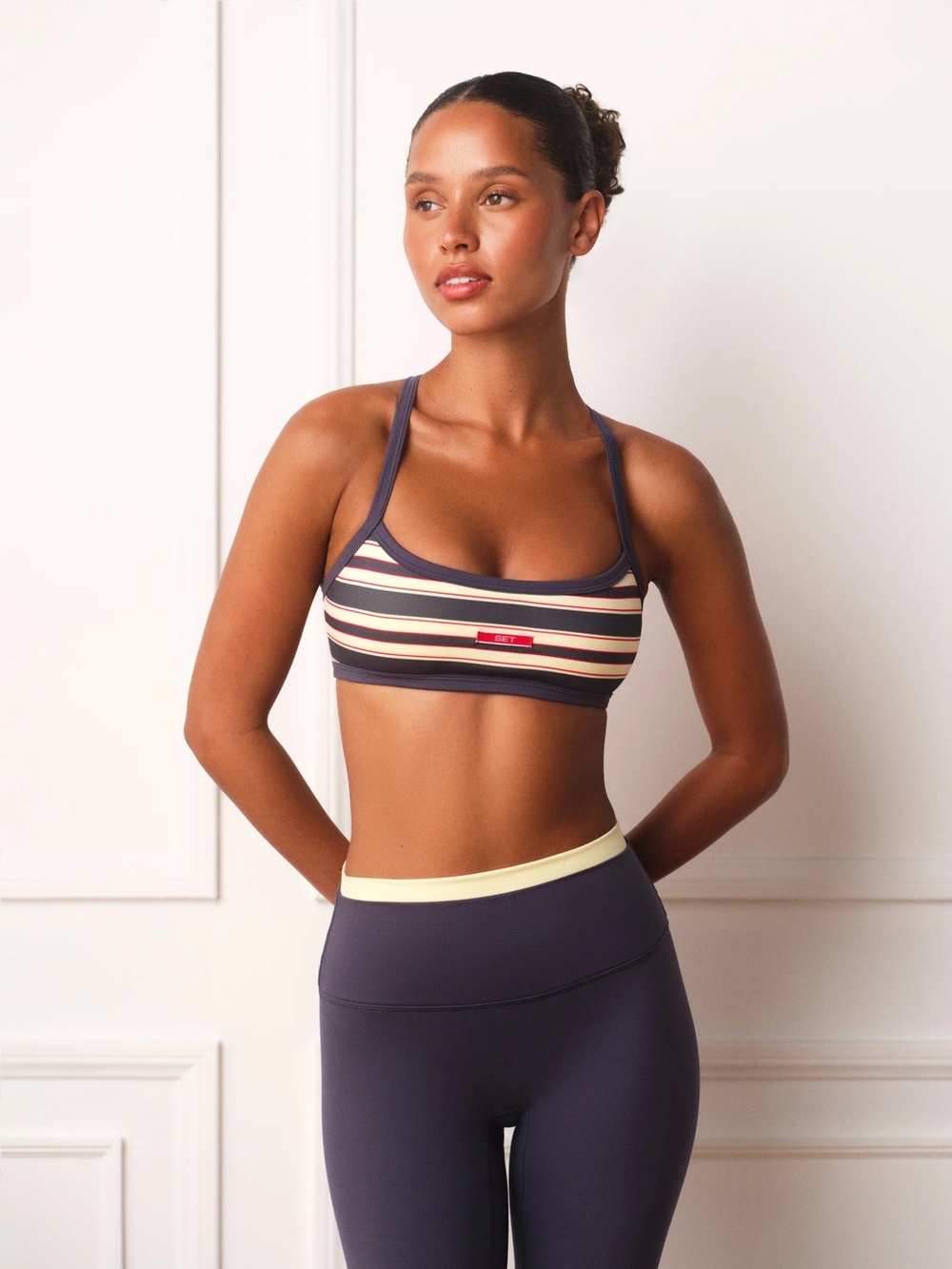 SET Active Uniform Crossback Scopp Bra in Metro - Picture 4 of 5